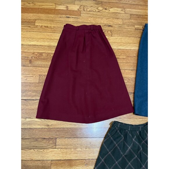 Vintage Talbots Size 4 Wool Tweed A-line High Waist Midi Skirt *Lot of 3* Modest - Picture 10 of 14